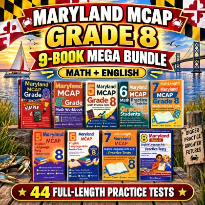 Maryland MCAP Grade 8 Math & ELA Mega Bundle