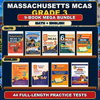 Massachusetts MCAS Grade 3 Math & ELA Mega Bundle