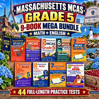 Massachusetts MCAS Grade 5 Math & ELA Mega Bundle