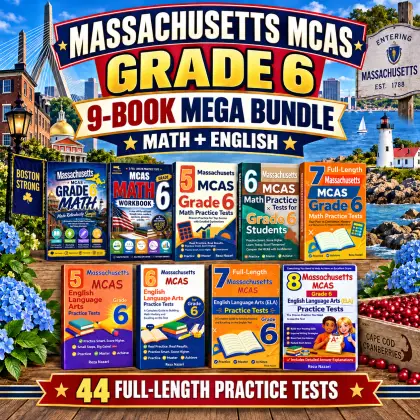 Massachusetts MCAS Grade 6 Math & ELA Mega Bundle