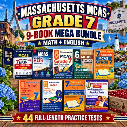 Massachusetts MCAS Grade 7 Math & ELA Mega Bundle