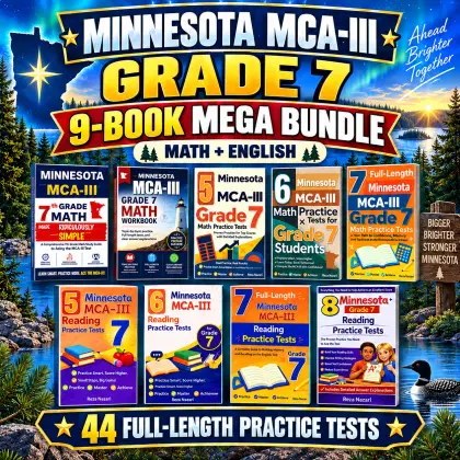 Minnesota MCA-III Grade 7 Math & ELA Mega Bundle