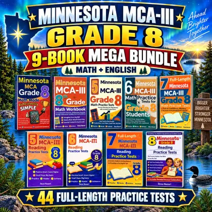 Minnesota MCA-III Grade 8 Math & ELA Mega Bundle