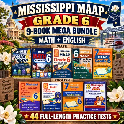 Mississippi MAAP Grade 6 Math & ELA Mega Bundle