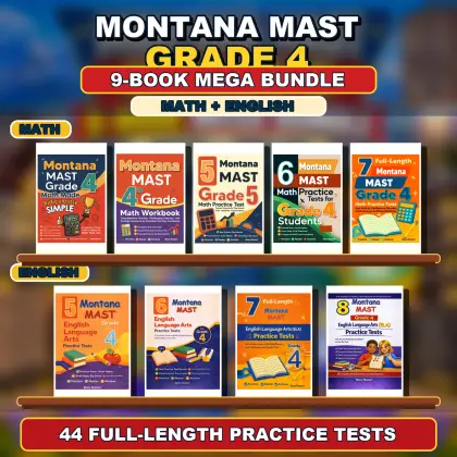 Montana MAST Grade 4 Math & ELA Mega Bundle