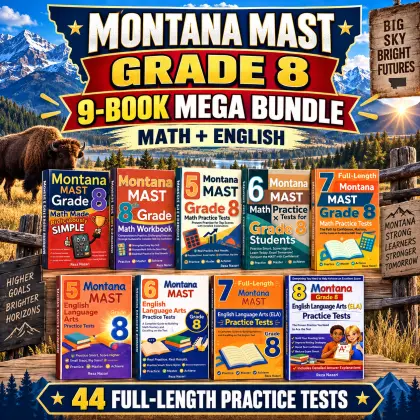 Montana MAST Grade 8 Math & ELA Mega Bundle