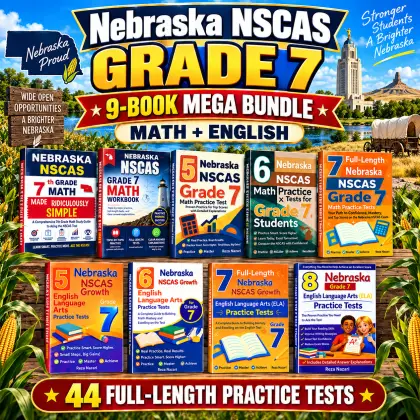 Nebraska NSCAS Grade 7 Math & ELA Mega Bundle