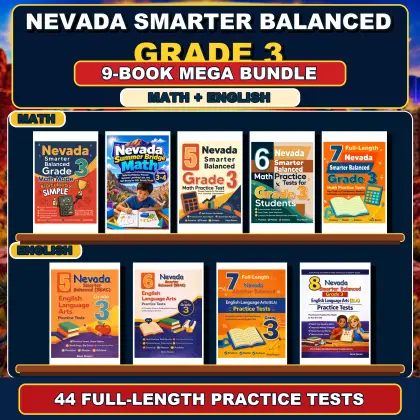 Nevada Smarter Balanced Grade 3 Math & ELA Mega Bundle