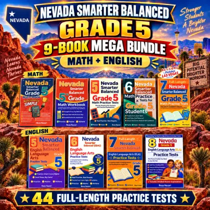 Nevada Smarter Balanced Grade 5 Math & ELA Mega Bundle