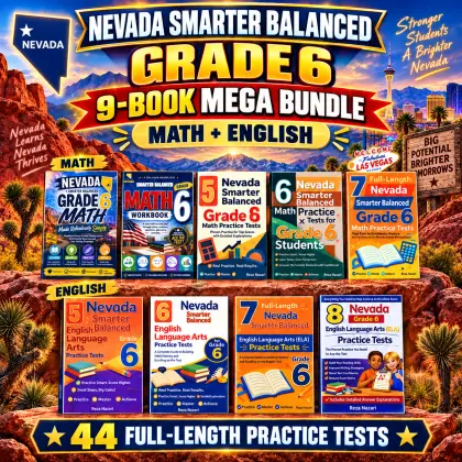 Nevada Smarter Balanced Grade 6 Math & ELA Mega Bundle