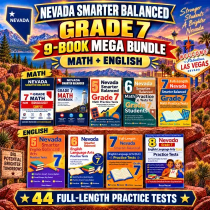 Nevada Smarter Balanced Grade 7 Math & ELA Mega Bundle