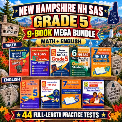 New Hampshire NH SAS Grade 5 Math & ELA Mega Bundle