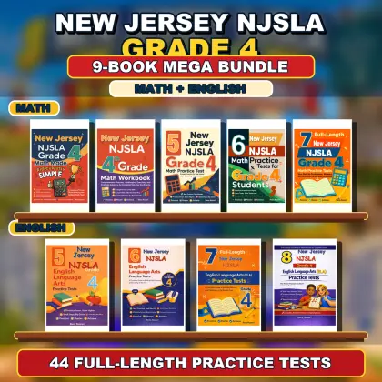 New Jersey NJSLA Grade 4 Math & ELA Mega Bundle