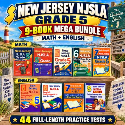 New Jersey NJSLA Grade 5 Math & ELA Mega Bundle