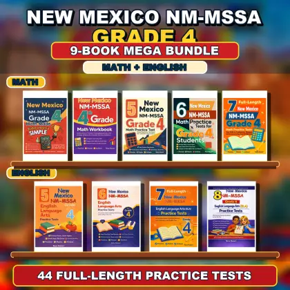 New Mexico NM-MSSA Grade 4 Math & ELA Mega Bundle