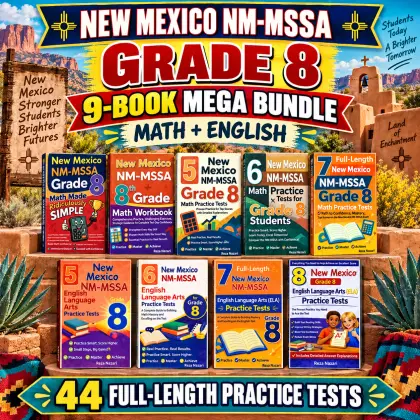New Mexico NM-MSSA Grade 8 Math & ELA Mega Bundle