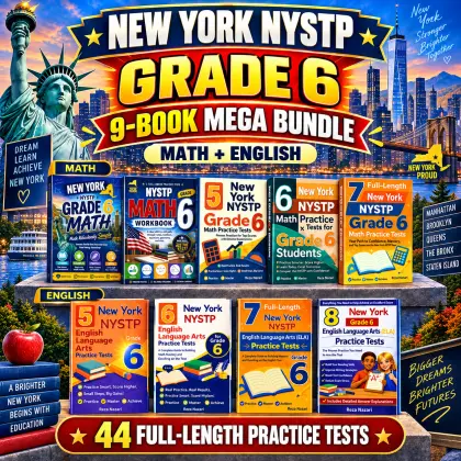New York NYSTP Grade 6 Math & ELA Mega Bundle cover