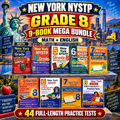 New York NYSTP Grade 8 Math & ELA Mega Bundle