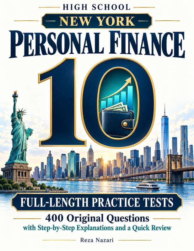 10 Full-Length New York Personal Finance Practice Tests cover
