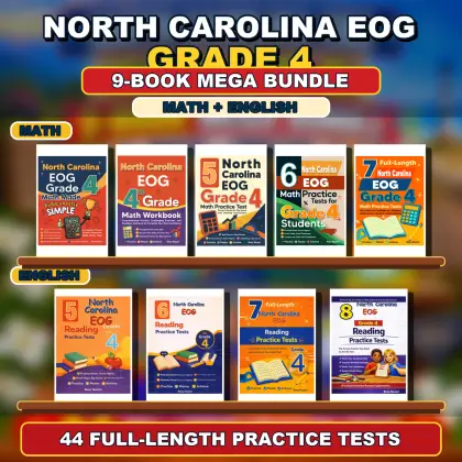 North Carolina EOG Grade 4 Math & ELA Mega Bundle
