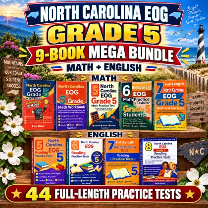 North Carolina EOG Grade 5 Math & ELA Mega Bundle