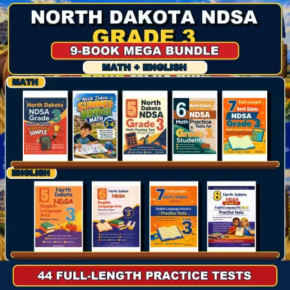 North Dakota NDSA Grade 3 Math & ELA Mega Bundle