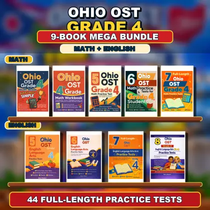 Ohio OST Grade 4 Math & ELA Mega Bundle