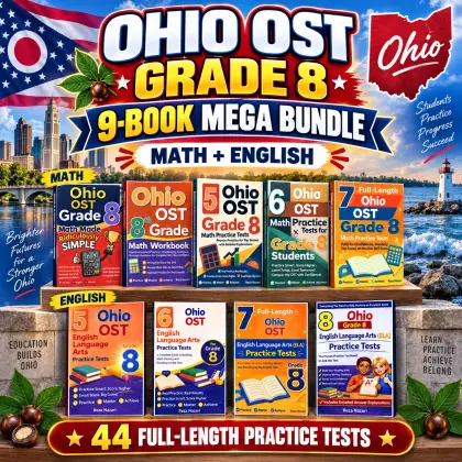 Ohio OST Grade 8 Math & ELA Mega Bundle