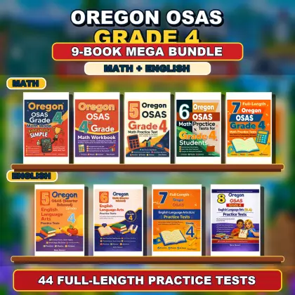 Oregon OSAS Grade 4 Math & ELA Mega Bundle