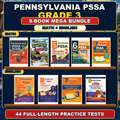 Pennsylvania PSSA Grade 3 Math & ELA Mega Bundle