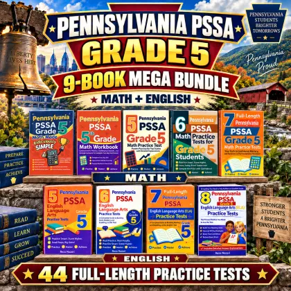 Pennsylvania PSSA Grade 5 Math & ELA Mega Bundle