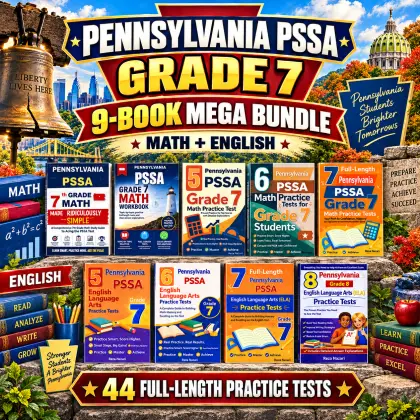 Pennsylvania PSSA Grade 7 Math & ELA Mega Bundle