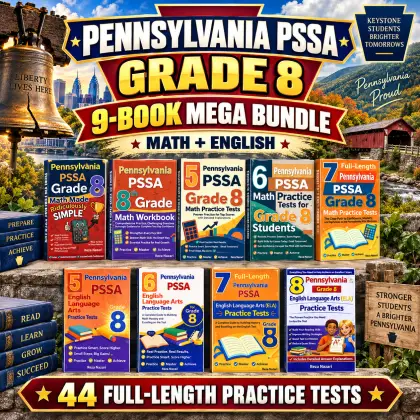 Pennsylvania PSSA Grade 8 Math & ELA Mega Bundle
