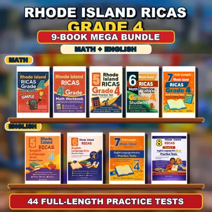 Rhode Island RICAS Grade 4 Math & ELA Mega Bundle