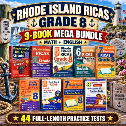Rhode Island RICAS Grade 8 Math & ELA Mega Bundle