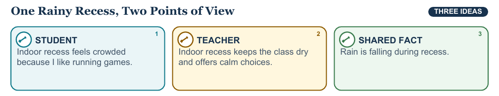Teaching visual 2 for Facts, Opinions, and Points of View