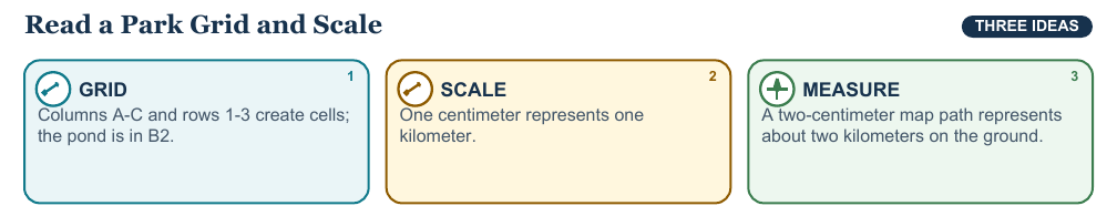 Teaching visual 1 for Map Scale, Grids, and Introductory Latitude and Longitude