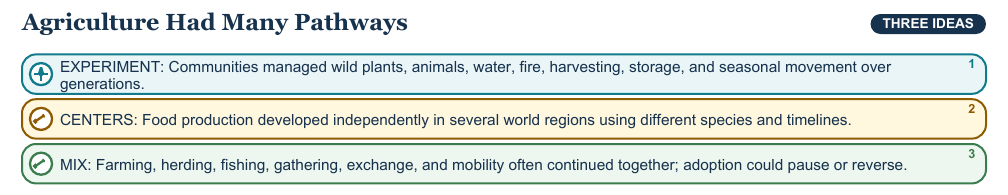 Teaching visual 1 for Neolithic Revolution and Agriculture