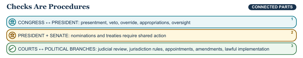 Teaching visual 1 for Checks and Balances
