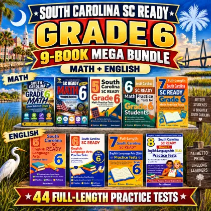 South Carolina SC READY Grade 6 Math & ELA Mega Bundle cover