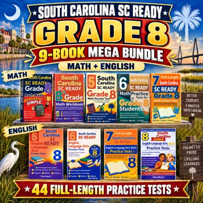 South Carolina SC READY Grade 8 Math & ELA Mega Bundle