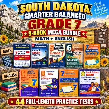 South Dakota Smarter Balanced Grade 7 Math & ELA Mega Bundle