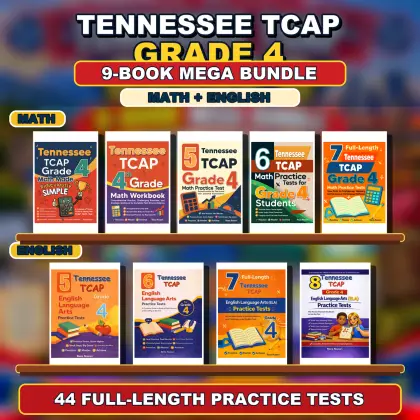 Tennessee TCAP Grade 4 Math & ELA Mega Bundle