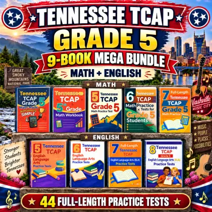 Tennessee TCAP Grade 5 Math & ELA Mega Bundle