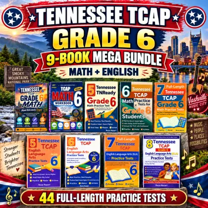 Tennessee TCAP Grade 6 Math & ELA Mega Bundle