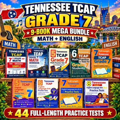 Tennessee TCAP Grade 7 Math & ELA Mega Bundle