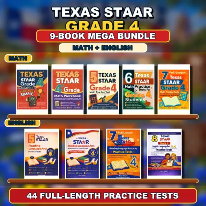 Texas STAAR Grade 4 Math & ELA Mega Bundle
