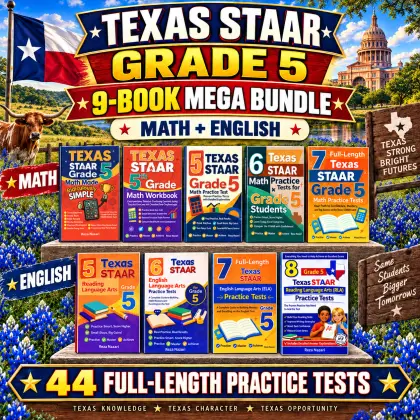 Texas STAAR Grade 5 Math & ELA Mega Bundle