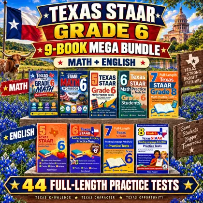 Texas STAAR Grade 6 Math & ELA Mega Bundle