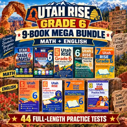 Utah RISE Grade 6 Math & ELA Mega Bundle